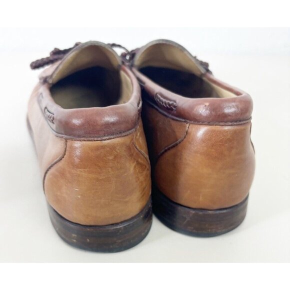 Allen Edmonds Sz 13C Woodstock Kiltie Loafers Brown Leather Slip On Dress Shoe main image 7